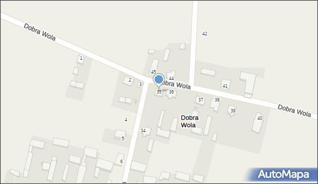 Dobra Wola, Dobra Wola, 35, mapa Dobra Wola
