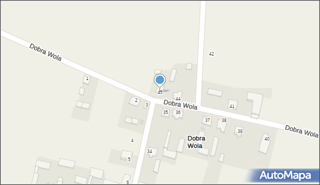 Dobra Wola, Dobra Wola, 45, mapa Dobra Wola