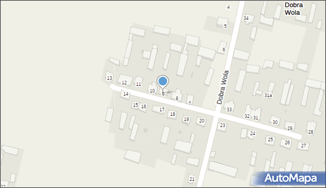 Dobra Wola, Dobra Wola, 9, mapa Dobra Wola