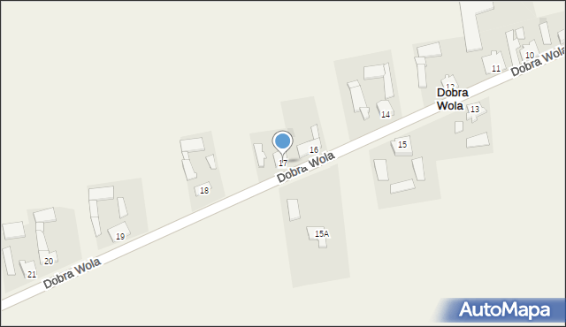 Dobra Wola, Dobra Wola, 17, mapa Dobra Wola