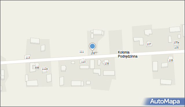 Dobraków, Dobraków, 109, mapa Dobraków