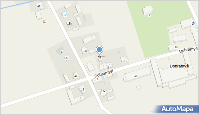 Dobramyśl, Dobramyśl, 5B, mapa Dobramyśl