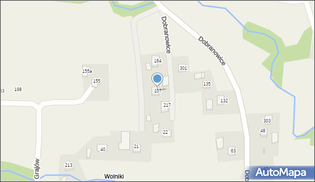 Dobranowice, Dobranowice, 107, mapa Dobranowice