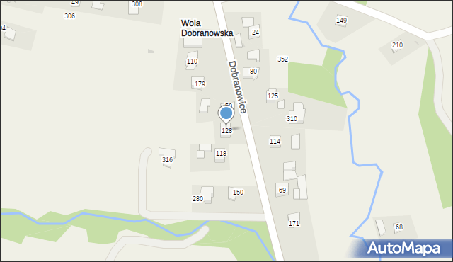Dobranowice, Dobranowice, 128, mapa Dobranowice