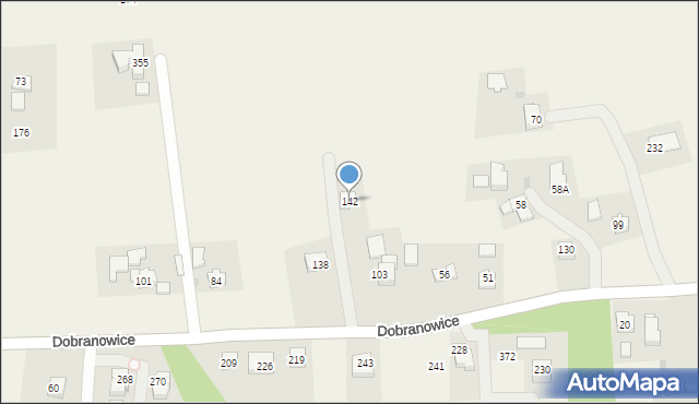 Dobranowice, Dobranowice, 142, mapa Dobranowice