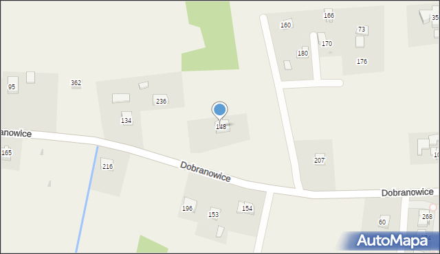 Dobranowice, Dobranowice, 148, mapa Dobranowice