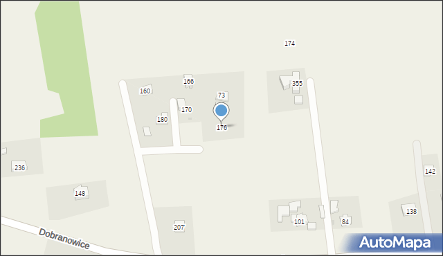 Dobranowice, Dobranowice, 176, mapa Dobranowice