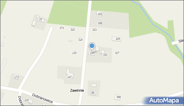 Dobranowice, Dobranowice, 193, mapa Dobranowice