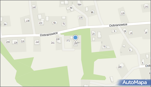 Dobranowice, Dobranowice, 230, mapa Dobranowice