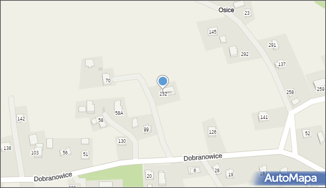 Dobranowice, Dobranowice, 232, mapa Dobranowice