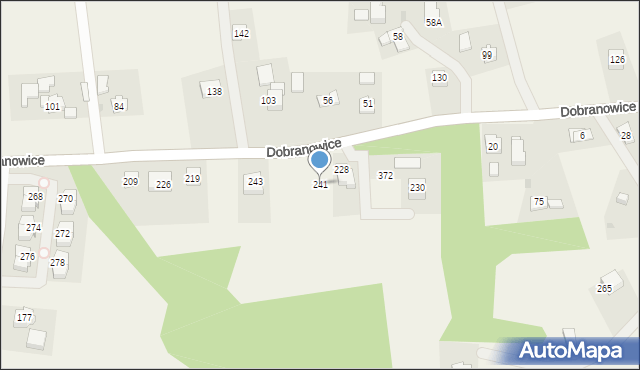 Dobranowice, Dobranowice, 241, mapa Dobranowice