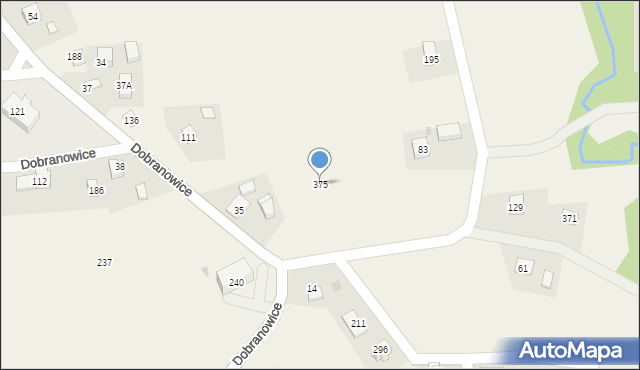 Dobranowice, Dobranowice, 375, mapa Dobranowice