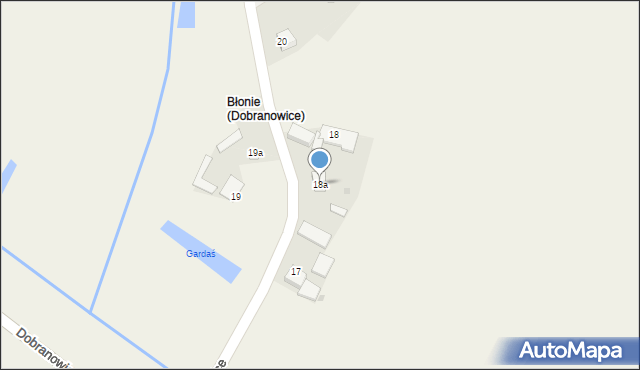 Dobranowice, Dobranowice, 18a, mapa Dobranowice