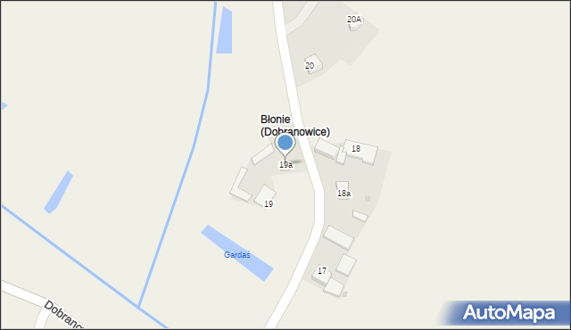 Dobranowice, Dobranowice, 19a, mapa Dobranowice