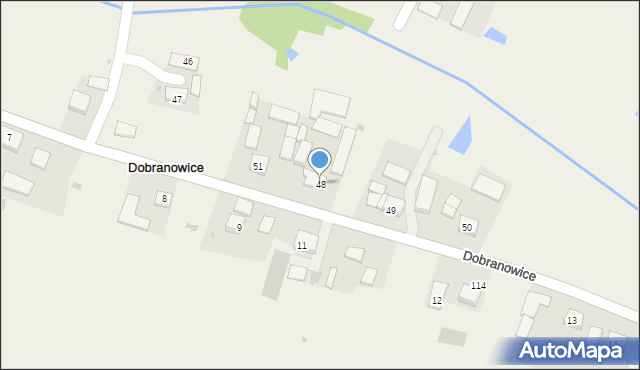 Dobranowice, Dobranowice, 48, mapa Dobranowice