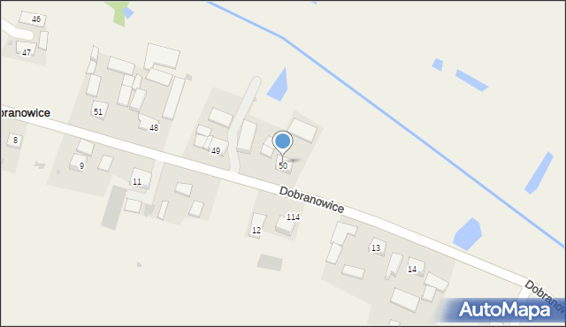 Dobranowice, Dobranowice, 50, mapa Dobranowice
