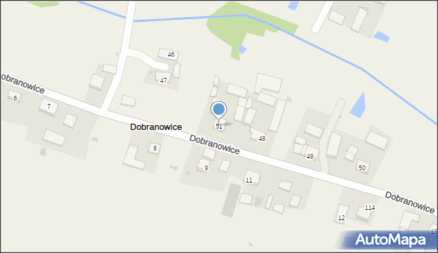 Dobranowice, Dobranowice, 51, mapa Dobranowice