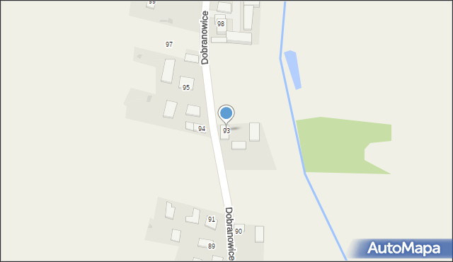 Dobranowice, Dobranowice, 93, mapa Dobranowice