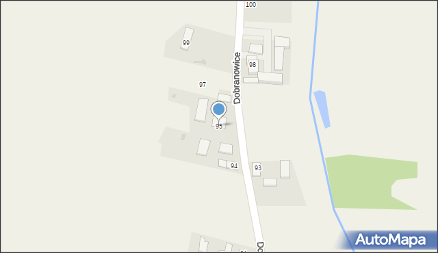 Dobranowice, Dobranowice, 95, mapa Dobranowice