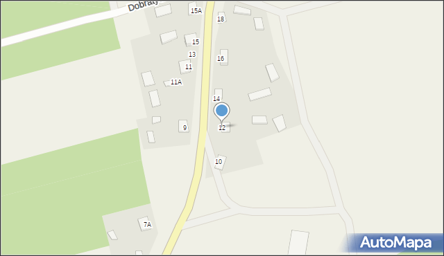 Dobratycze, Dobratycze, 12, mapa Dobratycze