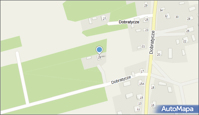 Dobratycze, Dobratycze, 19, mapa Dobratycze