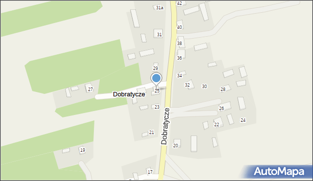 Dobratycze, Dobratycze, 25, mapa Dobratycze