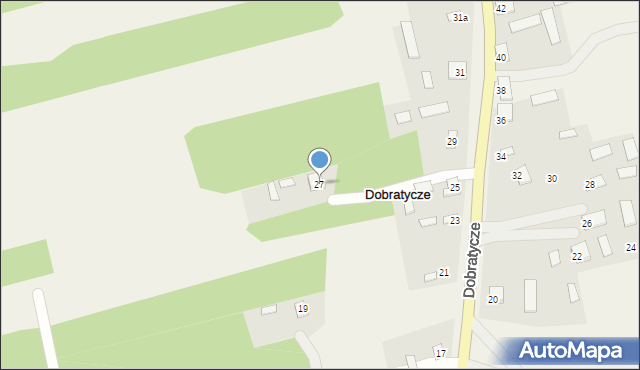 Dobratycze, Dobratycze, 27, mapa Dobratycze