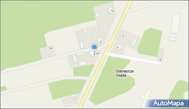 Dobratycze, Dobratycze, 3, mapa Dobratycze