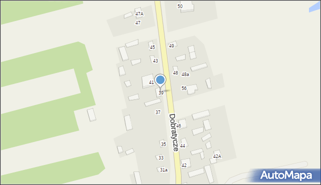 Dobratycze, Dobratycze, 39, mapa Dobratycze