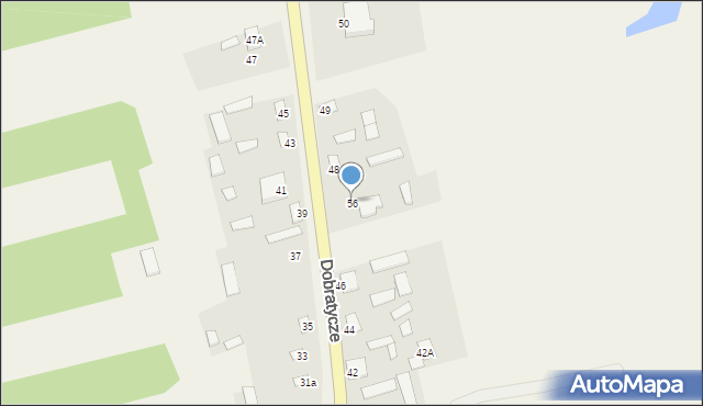 Dobratycze, Dobratycze, 56, mapa Dobratycze