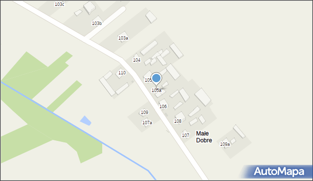 Dobre, Dobre, 105a, mapa Dobre