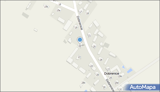 Dobrenice, Dobrenice, 22, mapa Dobrenice