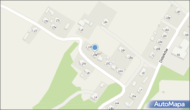 Dobrków, Dobrków, 16e, mapa Dobrków