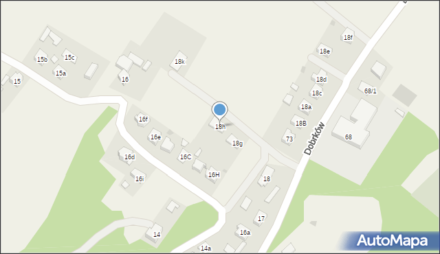 Dobrków, Dobrków, 18h, mapa Dobrków
