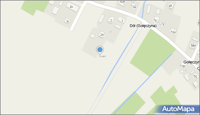 Dobrków, Dobrków, 1a, mapa Dobrków