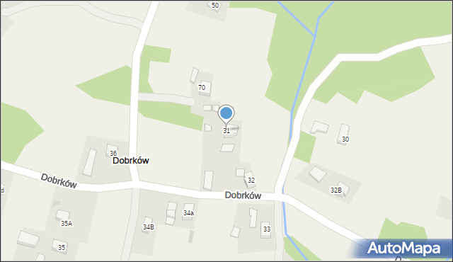 Dobrków, Dobrków, 31, mapa Dobrków