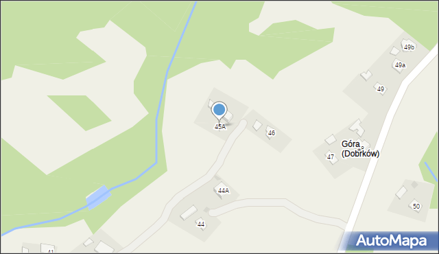 Dobrków, Dobrków, 45A, mapa Dobrków
