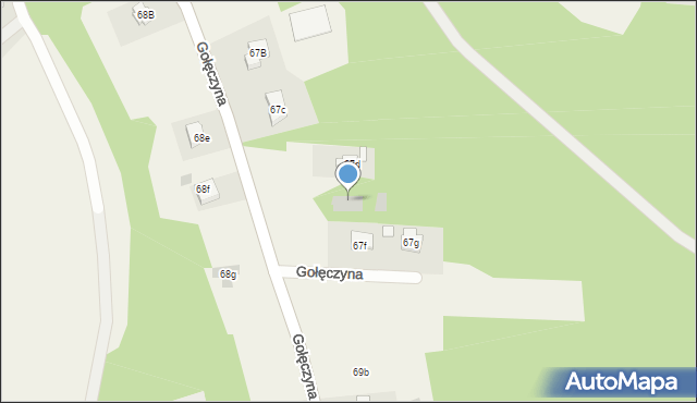 Dobrków, Dobrków, 67e, mapa Dobrków