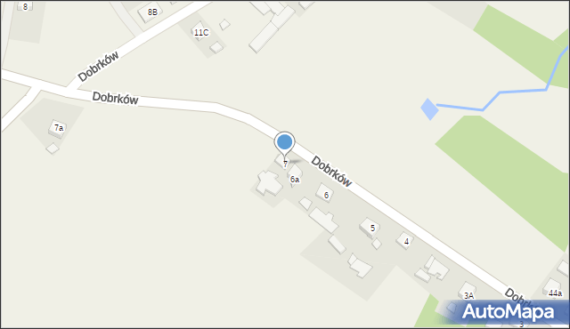 Dobrków, Dobrków, 7, mapa Dobrków