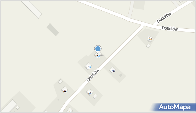 Dobrków, Dobrków, 7d, mapa Dobrków