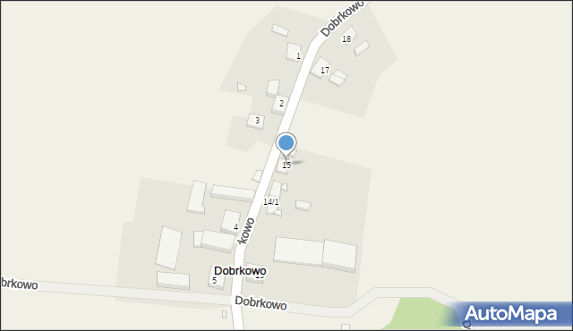 Dobrkowo, Dobrkowo, 15, mapa Dobrkowo