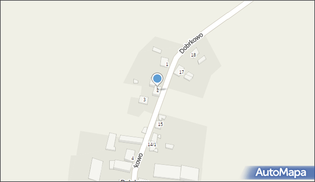 Dobrkowo, Dobrkowo, 2, mapa Dobrkowo