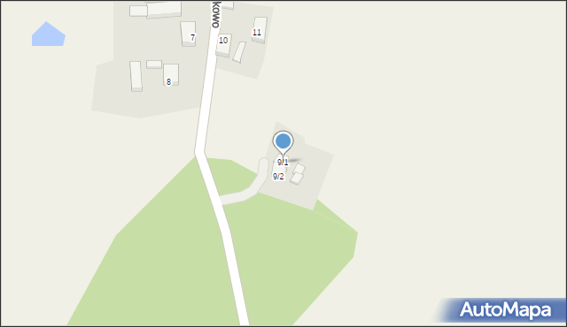 Dobrkowo, Dobrkowo, 9/1, mapa Dobrkowo