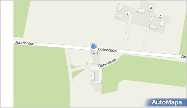 Dobrochów, Dobrochów, 18, mapa Dobrochów