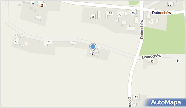 Dobrochów, Dobrochów, 27, mapa Dobrochów