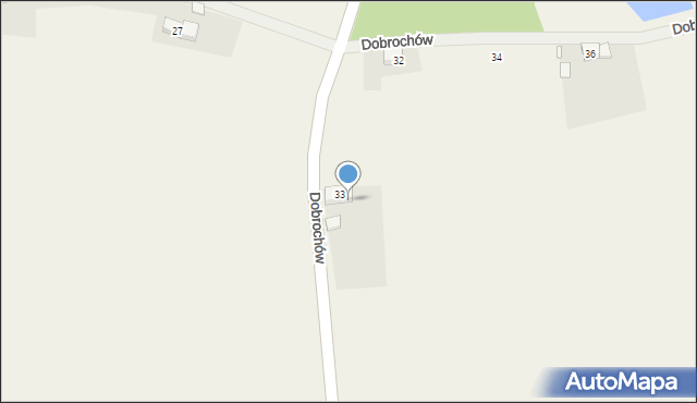 Dobrochów, Dobrochów, 33a, mapa Dobrochów
