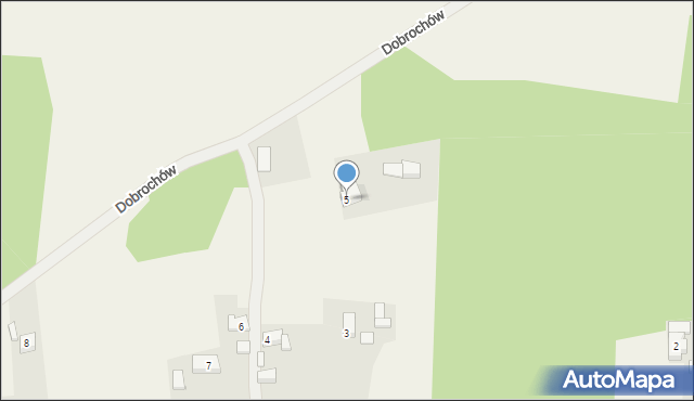 Dobrochów, Dobrochów, 5, mapa Dobrochów