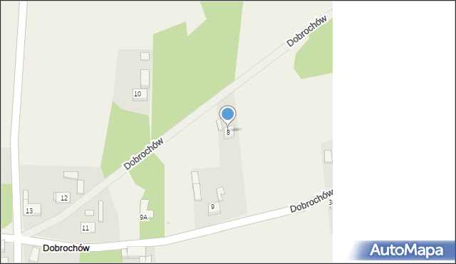 Dobrochów, Dobrochów, 8, mapa Dobrochów