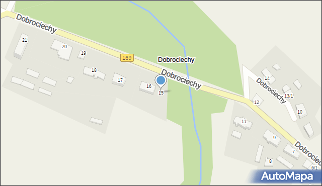 Dobrociechy, Dobrociechy, 15, mapa Dobrociechy