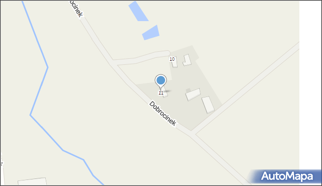 Dobrocinek, Dobrocinek, 11, mapa Dobrocinek